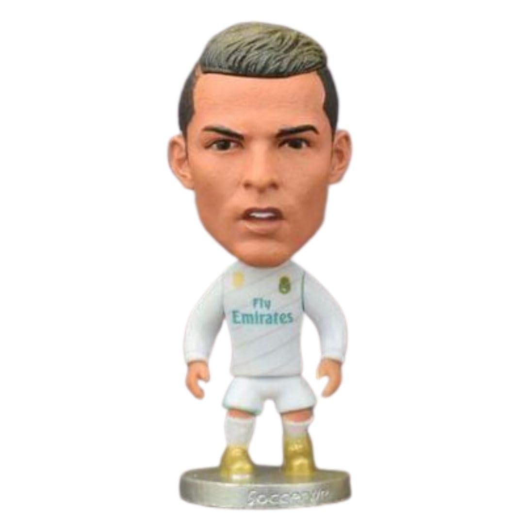 Mayatra's Football Player Figure - Premium Sports Action Figure for Fans, Kids, and Collectors - Detailed Design, Perfect for Display, Gifting (Ronaldo White)