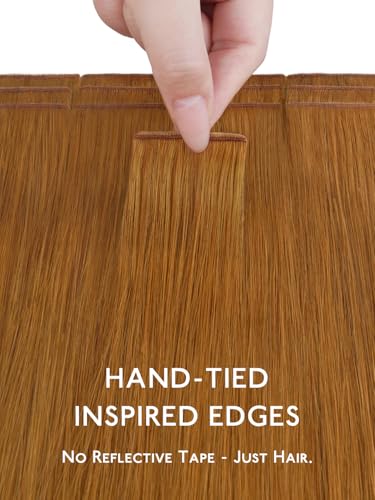Image of WENNALIFE Genius Tape in Hair Extensions Human Hair, Invisible Tape in