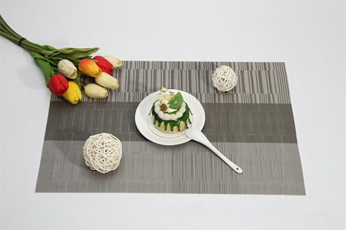 Sets de table gris dégradé rectangulaires pour protéger votre table de cuisine