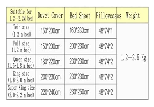 Lit de litière Queen Size drap housse et taies parure de lit 4pcs