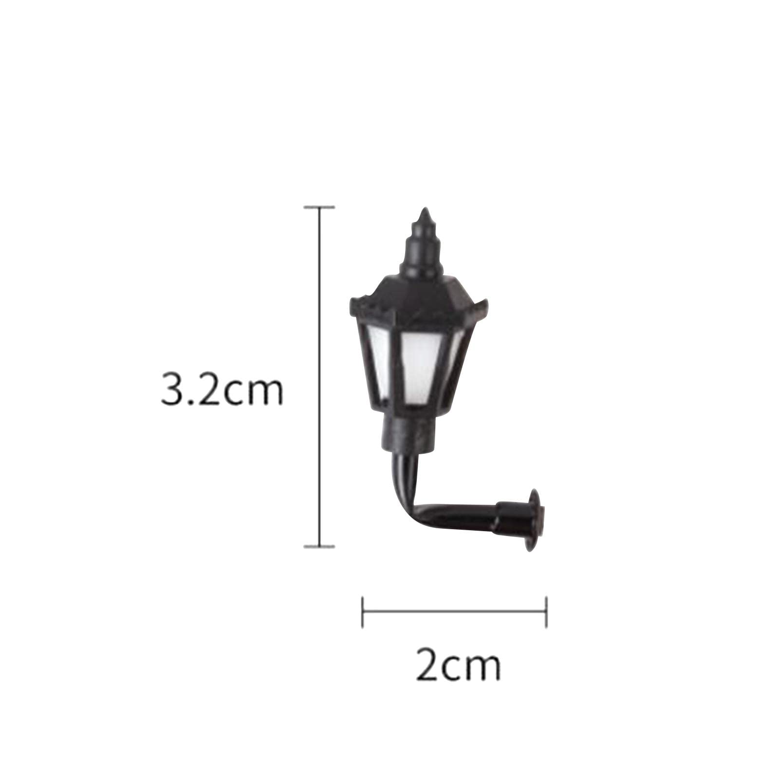 3X 10 Pezzi Modelli di Lampade da Parete Vintage Mobili Lampada Ornamento 1:87 Accessorio Giocattolo Casa delle Bambole Applique da Parete a LED Mini