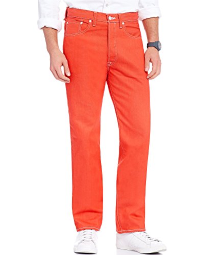 Levi's Men's 501 Original Fit-Jeans, Valient Poppy - White -STF, 31W x 30L