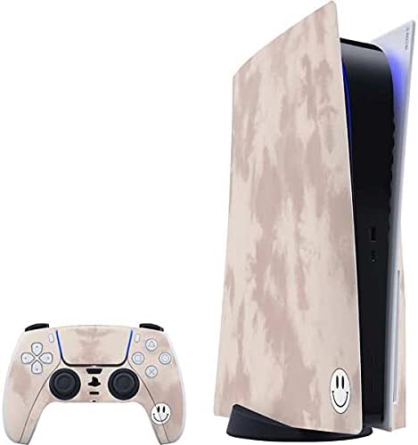 Skinit Decal Gaming Skin Compatible with PS5 Bundle - Taupe Tie Dye Design