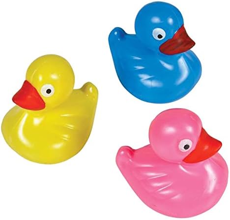 3" Floating Weighted Duck Set of 12 Assorted Colors