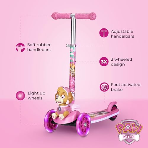 Image of Kick Scooter for Kids, 3 Wheel Self Balancing, Light Up LED Wheels