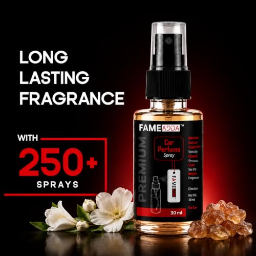 Image of Musk Premium Car Perfume Luxury Spray 30 ML with Hanging Card /Travel Friendly Car Air Fresheners /Long Lasting 250+ Sprays Fragrance /Eliminates Bad Odour for Car, Office & Home