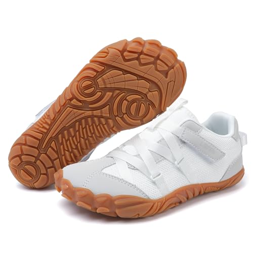 Image of UBFEN Kids Barefoot Shoes Zero Drop Wide Toe Box Sneakers for Boys Girls | Hook&Loop, Lightweight, Breathable, Suitable for Hiking, Walking, Tennis, Running, Daily Wear, Toddler, Little Kid, Big Kid