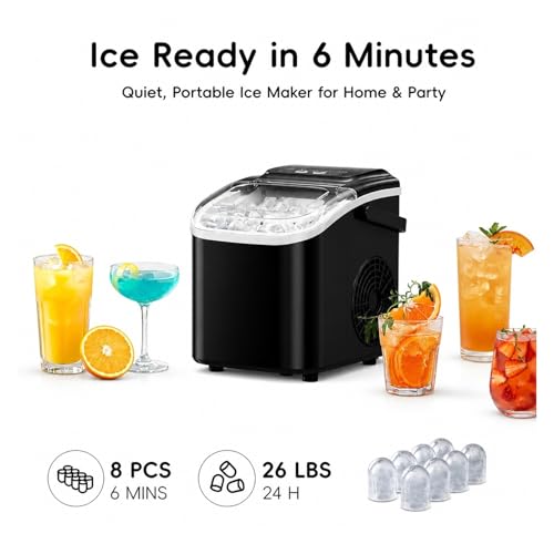 Fabricadora de Hielo Portátil 26lbs Diarias miniatura 3