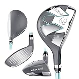 Hochwertiger Schlägerkopf Wilson Staff Damen Hybrid 5, 25, 5 Grad Loft, Rechtshand, D300 Hybrid LRH, Ladies\' Flex, blau, WGW310005