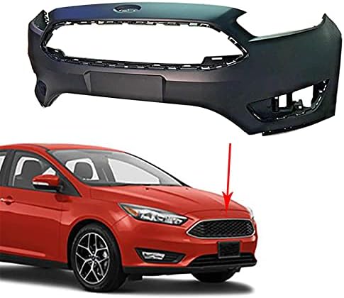 Front Bumper Cover Primered Replacement for 2015-2018 Focus S Se Sel Titanium with Tow Hook Hole 191275298770