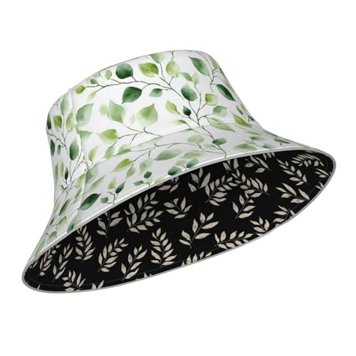 Image of Bucket Hat Double-Side-Wear Reversible Sun Hat Beach Travel Hiking for Women Men