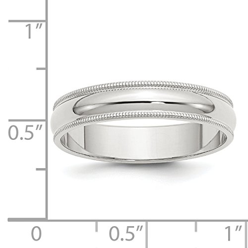 5mm Milgrain Sterling Silver Wedding Band Ring3