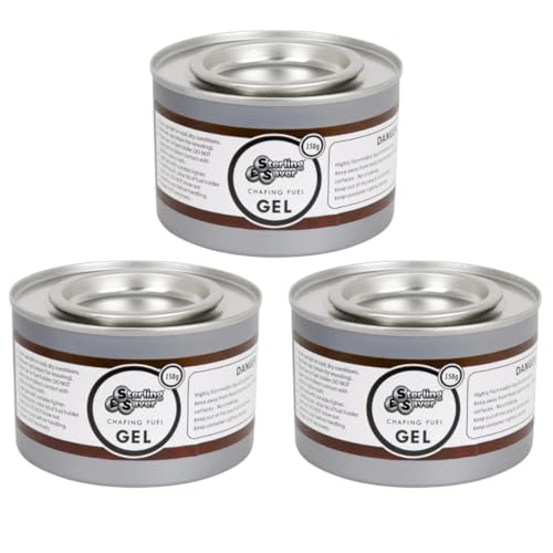 Sterling Saver 3 x 3.5 Hour Chafing Dish Fuel Gel Cans