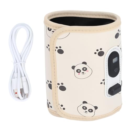 AMAKO Baby Bottle Insulation Cover: Portable Milk Warmer for Travel with 21 Adjustable Temperatures, LEDDisplay, Fits Most Bottles (65 85Mm)