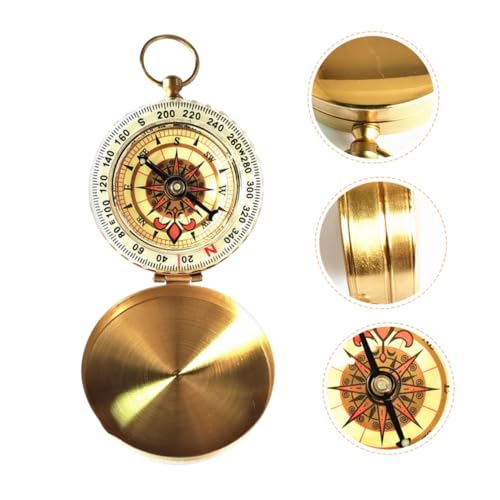Brújula Vintage de Reloj de Metal, Multi-función Pequeña para Camping miniatura 7