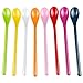 Produktbild BESLIME Löffel aus Melamin Melamin Lange Löffel 8 Stück Bunt Länge Kunststoff Löffel Kaffeelöffel Eierlöffel Dessertlöffel