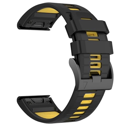 Bracelet de montre 26 mm silicone souple anti-irritation pour Garmin Fenix 7X 6X