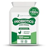 Probiotics For Dogs - Yeast Balance - Dog Probiotic for Gut Health, Diarrhea, Wind, Anal Gland - Tummy Settler - Itchy Skin - 120 Tablets with Prebiotics and Digestive Enzymes