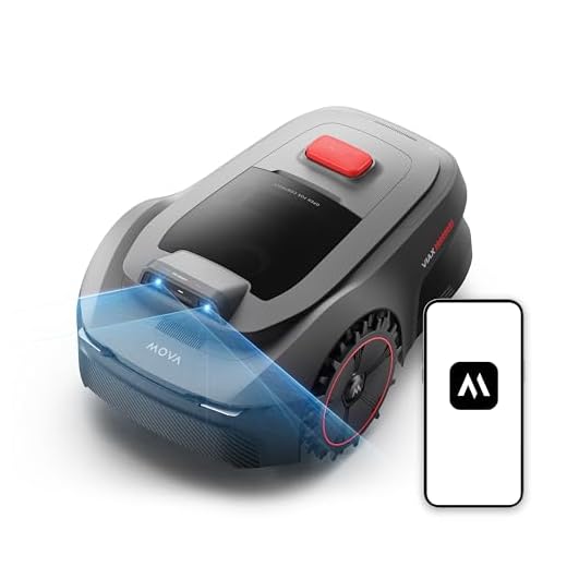 MOVA ViAX 250 Mähroboter Ohne Begrenzungskabel, Empf. 250m², KI-unterstützte Auto-Mapping, U-förmige Bahnen, Hindernisvermeidung Dual-Vision, Besserer Kantenschnitt, Für Komplexe Gelände, Appsteuerung