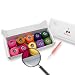 MILCHERRY Crochet Thread Set of 10 Multicolored Cotton Thread with Crochet Hook - Cotton Ball Size 8, 5 Grams, 43 Yards Cotton Yarn for Crochet Embroidery Thread, 100% Mercerized Egyptian Cotton