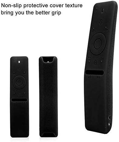 Anti-fall Silicone TV Remote Control Cover Case Shee Pouch Protector for Samsung BN59-01241A BN59-01242A BN59-01259B BN59-01259E BN59-01260A BN59-01266A BN59-01274A BN59-01292A(Black)