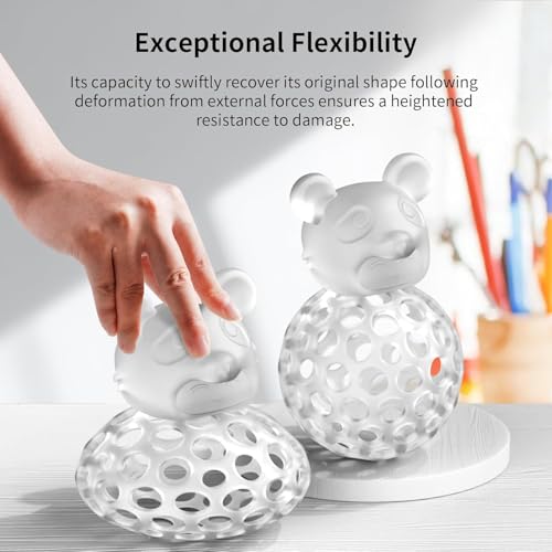 Image of 3IDEA Ultra Tough Resin, 3D Printer Resin with Strong Impact Resistance & High Flexibility, Suitable for Direct Use or as an Additive, Wide Compatible for LCD Resin 3D Printers (Clear, 1kg)
