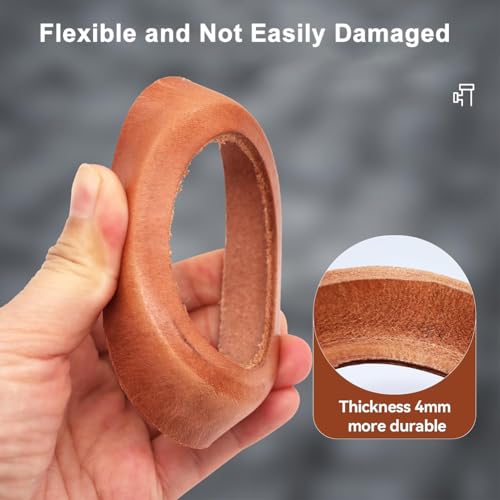 4 Teilig Lederdichtung, Typ 75 Ersatzkolben Dichtungsringe Ledermanschette Kolbenmanschetten, Ersatzteil Dichtung Pumpe für Schwengelpumpe Gartenpumpe Handpumpe Brunnenpumpe