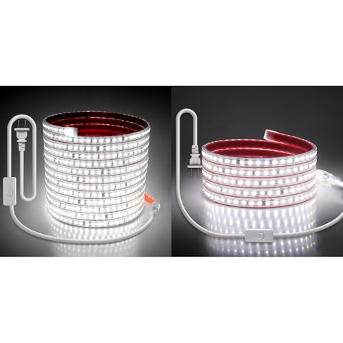 Tira LED blanca fría 110V 6.56ft adhesiva impermeable miniatura 1