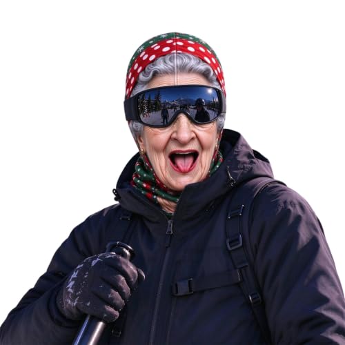 Christmas Santa Funny Ski Mask Ugly Realistic Face Balaclava - image 2