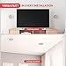 Pyle Home 2-Way In-Wall In-Ceiling Speaker System - Dual 8 Inch 300W Pair of Ceiling Wall Flush Mount Speakers w/ 1