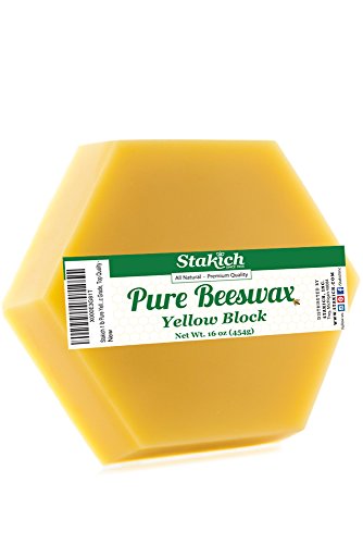Stakich 40 lbs Pure Yellow Beeswax Blocks (in 1 lb Blocks) - 100% Natural, Cosmetic Grade, Premium Quality -