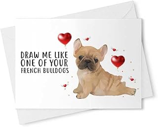 Funny French Bulldog Card - Romantic Card, Cute Love Card, Funny Love Card, Mother's Day, Valentine's Day, Christmas Card, Father's Day, Anniversary Day, Galentine Card, Pet Lover [00448]