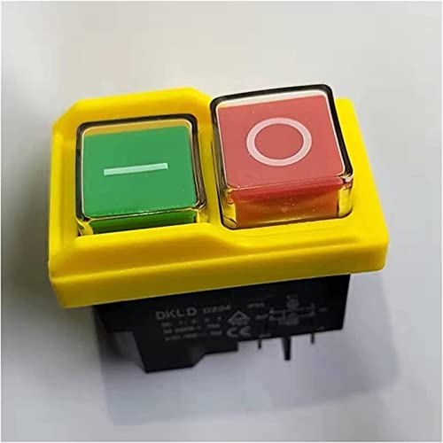 Interrupteur d'arrêt de démarrage DKLD DZ04 250V avec bouton étanche 4 broches