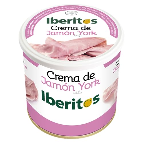 Iberitos - Lata de Auténtica Crema de Jamón York | Ideal para Desayunos y Meriendas - Apto para Celiacos - Contiene 700 g