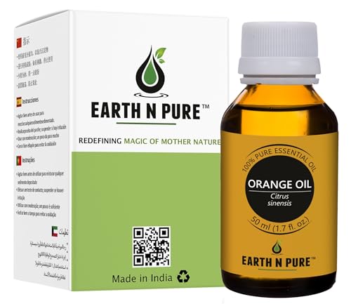Image of Earth N Pure Orange Essential Oil Natural and Therapeutic Grade 50 ml