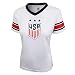 Icon Sports U.S. Soccer USWNT Women's Football Polymesh Tee (Primary White, Medium)