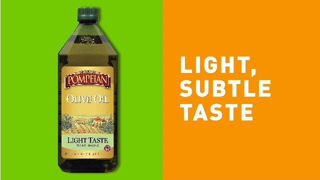 Pompeian Light Taste Olive Oil, High Heat Cooking, Baking & Sauteing, High Smoke Point, 16 Fl Oz