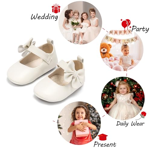 Image of PHIRAMIN Toddler Girl Mary Jane Dress Shoes-Little Girl School Uniform Shoes for Wedding Party