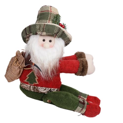 NVOQILIN Alzapaños de cortina de Navidad de felpa con dibujos animados, decoración de Navidad para habitación, guardería, decoraciones navideñas