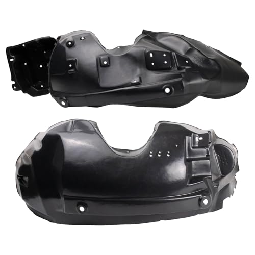 Image of TRQ Front Inner Fender Liner Set Compatible with 2003-2011 Ford Crown Victoria Mercury Grand Marquis 2003-2004 Marauder FO1248122 FO1249122