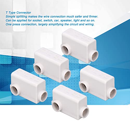 Conectores de cable T de ABS con terminales de tornillo de 1000V y 80A para instalaciones 6