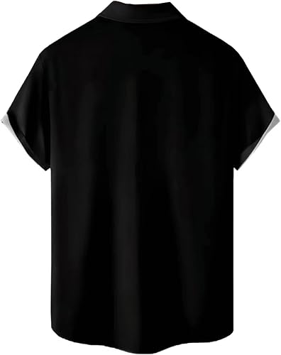 Miniatura 2 de WHO IN SHOP Camisa Hawaiana para Hombre con Estampado de Todos los Patrones Camisas de Manga Corta con Botones