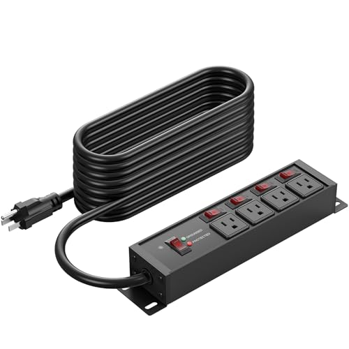 CCCEI 12 Gauge Outdoor Long Extension Cord with Multiple Outlets,