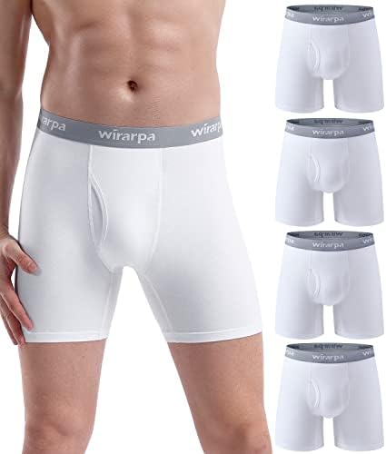 wirarpa Boxershorts Herren Baumwolle Männer Unterwäsche 4er Pack