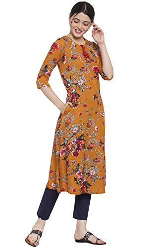 Image of ALC Creations Women's Crepe Printed A-line Kurti