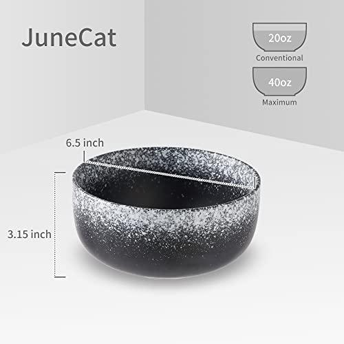 Junecat 36 Ounce Ceramic Soup Bowls Set Of 4,Cereal Bowls Noodle Bowls Ramen Bowl Housewarming Gifts For New House,6.5'' Salad Bowls For Soup, Dessert, Fruits, Salad, Noodle, Ramen #TOP1