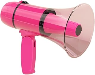 Megáfono Portátil Megáfonos De Mano Volumen Ajustable Altavoz Megáfono Moderno Sirena Incorporada Dispositivo USB Al Aire Libre Megáfono Bullhorn Megáfono