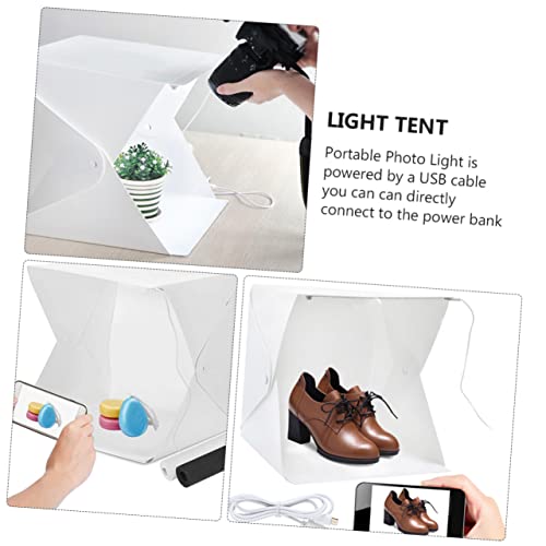 HOMSFOU 6 Conjuntos De Barraca De Luz De Estúdio Dobrável Mini Estúdio Fotográfico Tenda Softbox Pro