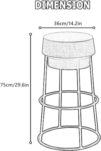 Chaise de bar 75cm blanche pour partager un petit-déjeuner convivial