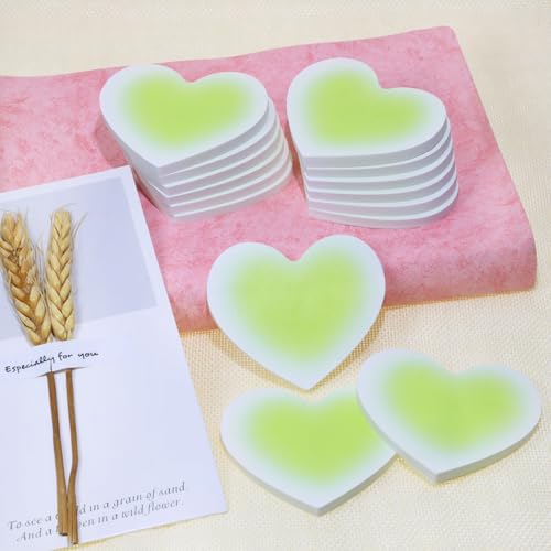 Notes adhésives en papier kraft vert pastel pour annotations et onglets vierges de bureau